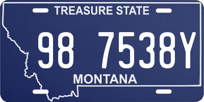 MT license plate 987538Y