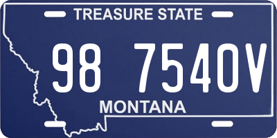 MT license plate 987540V