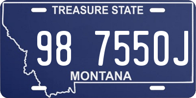 MT license plate 987550J