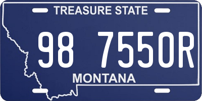 MT license plate 987550R