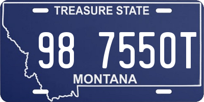 MT license plate 987550T