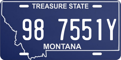 MT license plate 987551Y