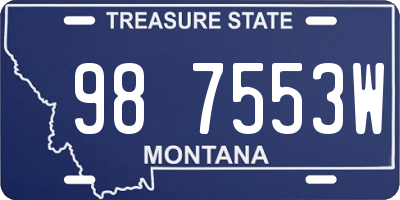 MT license plate 987553W