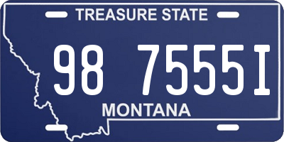 MT license plate 987555I