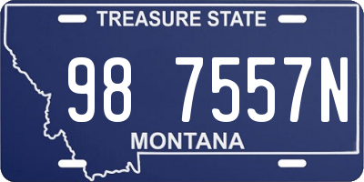 MT license plate 987557N