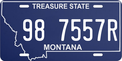 MT license plate 987557R