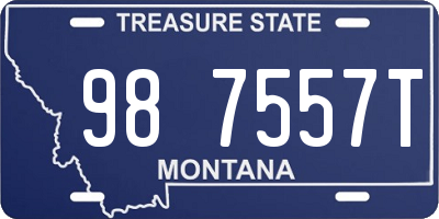 MT license plate 987557T