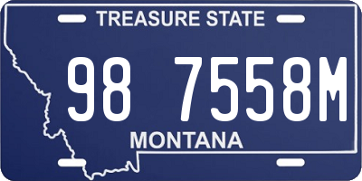 MT license plate 987558M