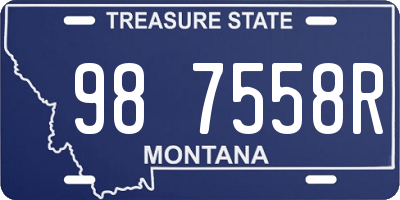 MT license plate 987558R