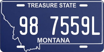 MT license plate 987559L