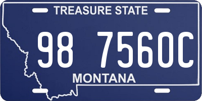 MT license plate 987560C