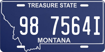 MT license plate 987564I