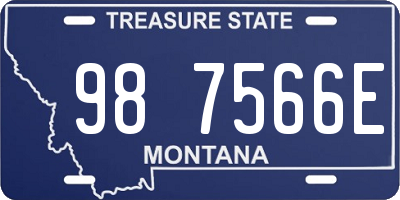 MT license plate 987566E