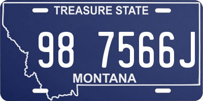 MT license plate 987566J