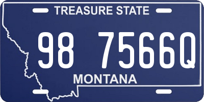 MT license plate 987566Q