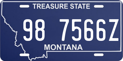 MT license plate 987566Z