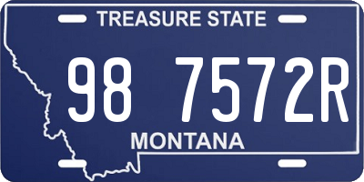 MT license plate 987572R