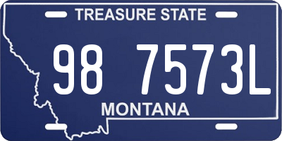 MT license plate 987573L