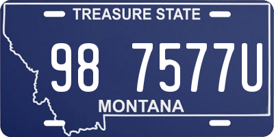 MT license plate 987577U