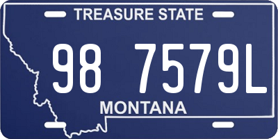 MT license plate 987579L