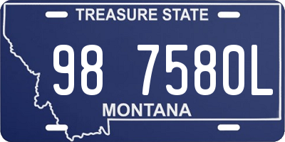 MT license plate 987580L