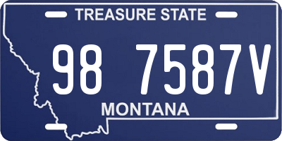 MT license plate 987587V