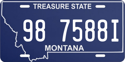 MT license plate 987588I