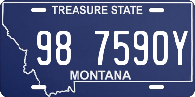 MT license plate 987590Y