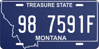 MT license plate 987591F