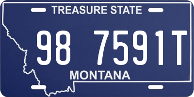 MT license plate 987591T