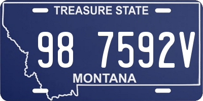 MT license plate 987592V