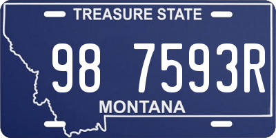 MT license plate 987593R