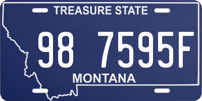 MT license plate 987595F