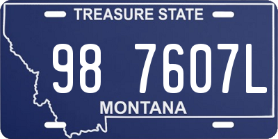 MT license plate 987607L