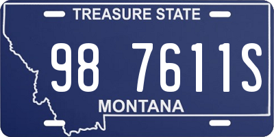 MT license plate 987611S