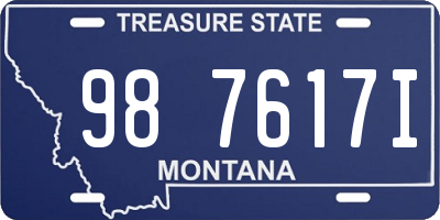 MT license plate 987617I