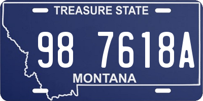 MT license plate 987618A