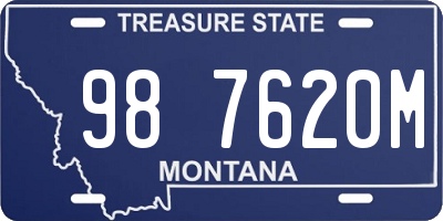 MT license plate 987620M