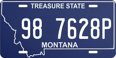 MT license plate 987628P