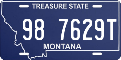 MT license plate 987629T