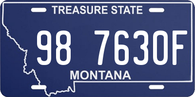 MT license plate 987630F