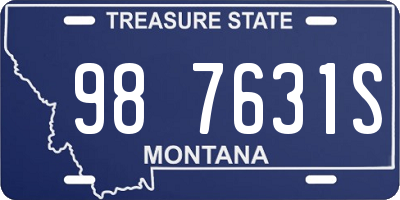 MT license plate 987631S
