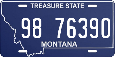 MT license plate 987639O