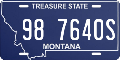 MT license plate 987640S