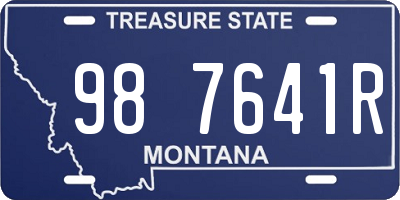 MT license plate 987641R