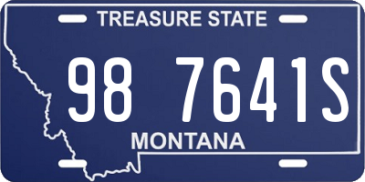 MT license plate 987641S