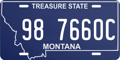 MT license plate 987660C