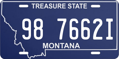 MT license plate 987662I