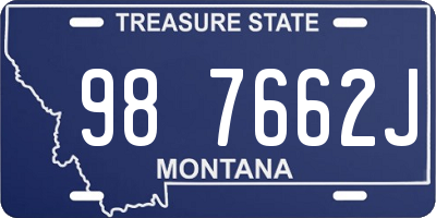 MT license plate 987662J