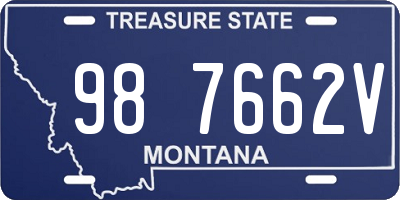 MT license plate 987662V